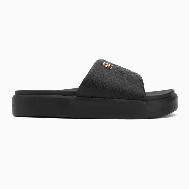 Tommy Hilfiger women's slides Platform Monogram Poolslide black 2
