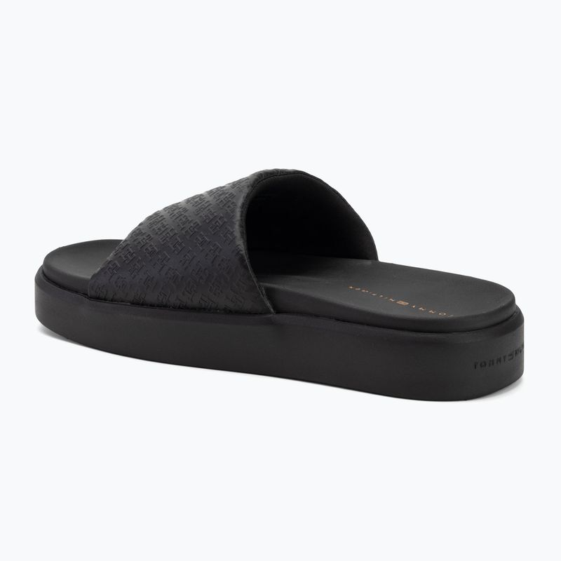 Tommy Hilfiger women's slides Platform Monogram Poolslide black 3
