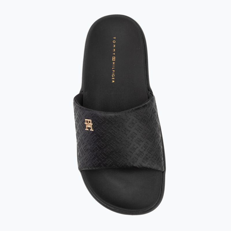 Tommy Hilfiger women's slides Platform Monogram Poolslide black 5