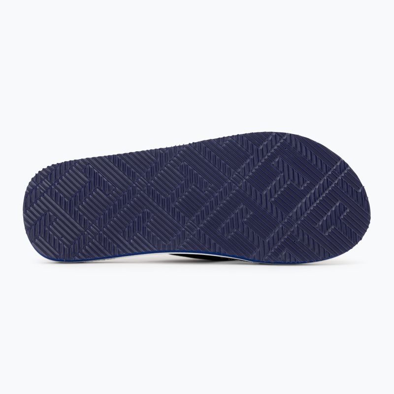 Men's Tommy Hilfiger Leather Beach Sandal black flip flops 4