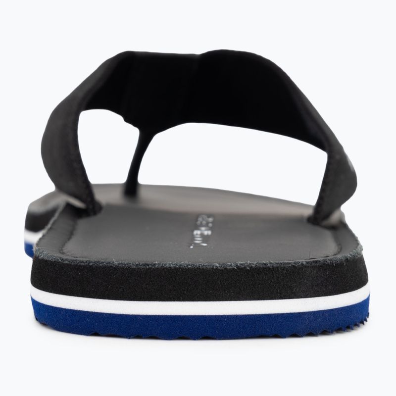 Men's Tommy Hilfiger Leather Beach Sandal black flip flops 6