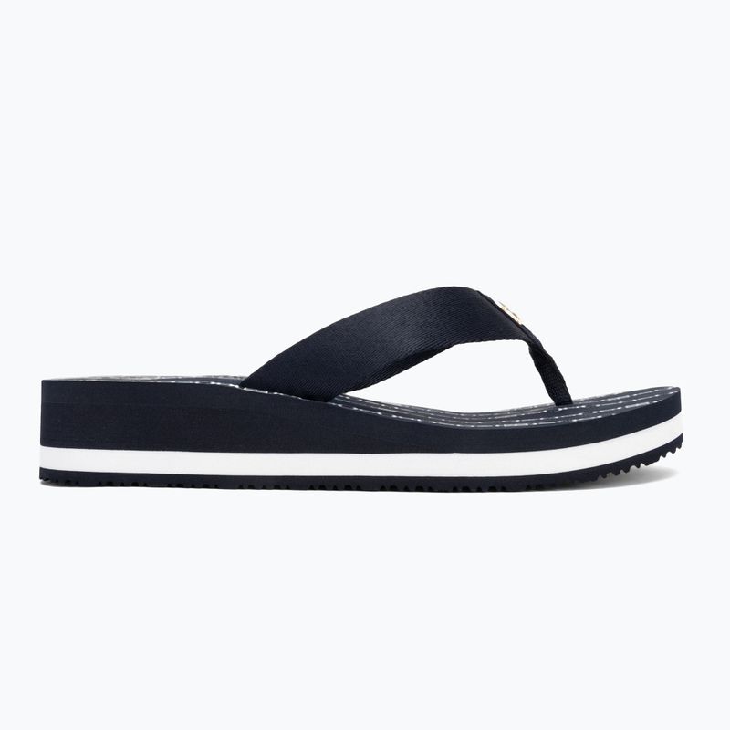 Women's Tommy Hilfiger Im Th Chainprint Midwedge Sandal space blue 2