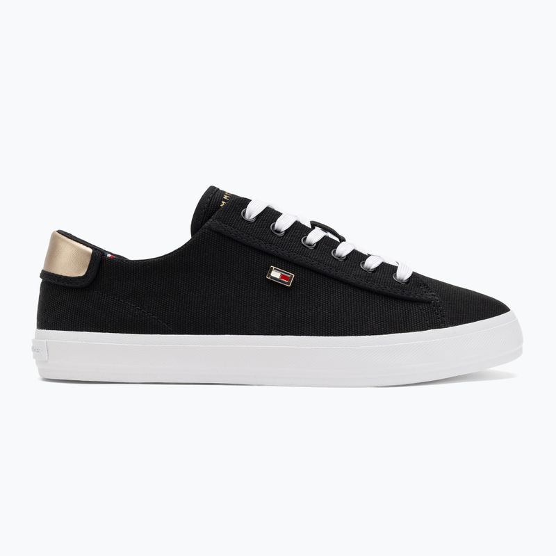Tommy Hilfiger women's trainers Vulc Canvas Lace Up black 2