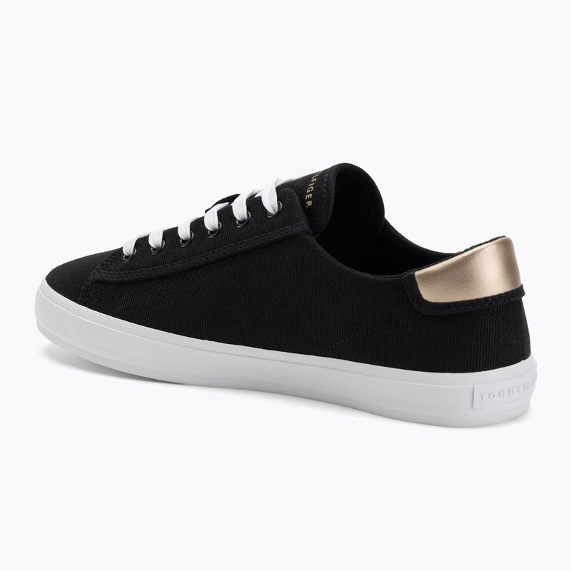 Tommy Hilfiger women's trainers Vulc Canvas Lace Up black 3