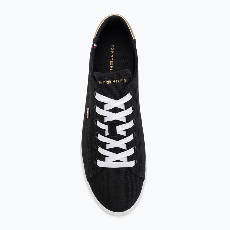 Tommy Hilfiger women's trainers Vulc Canvas Lace Up black 5