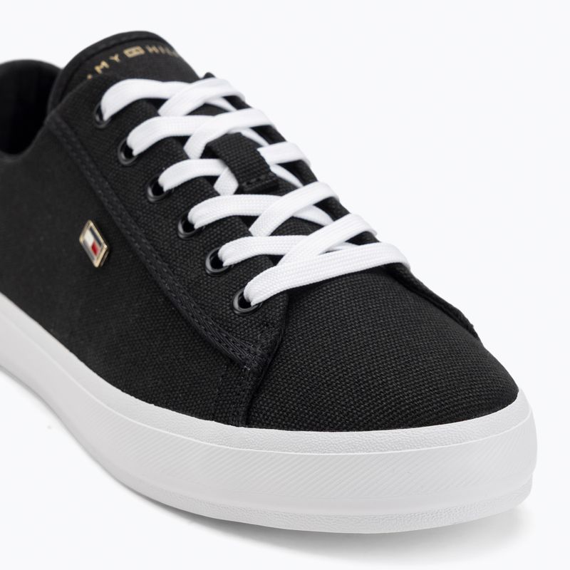 Tommy Hilfiger women's trainers Vulc Canvas Lace Up black 7