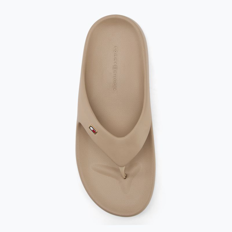 Tommy Hilfiger women's Comfort Beach Sandal flip flops horseradish 5