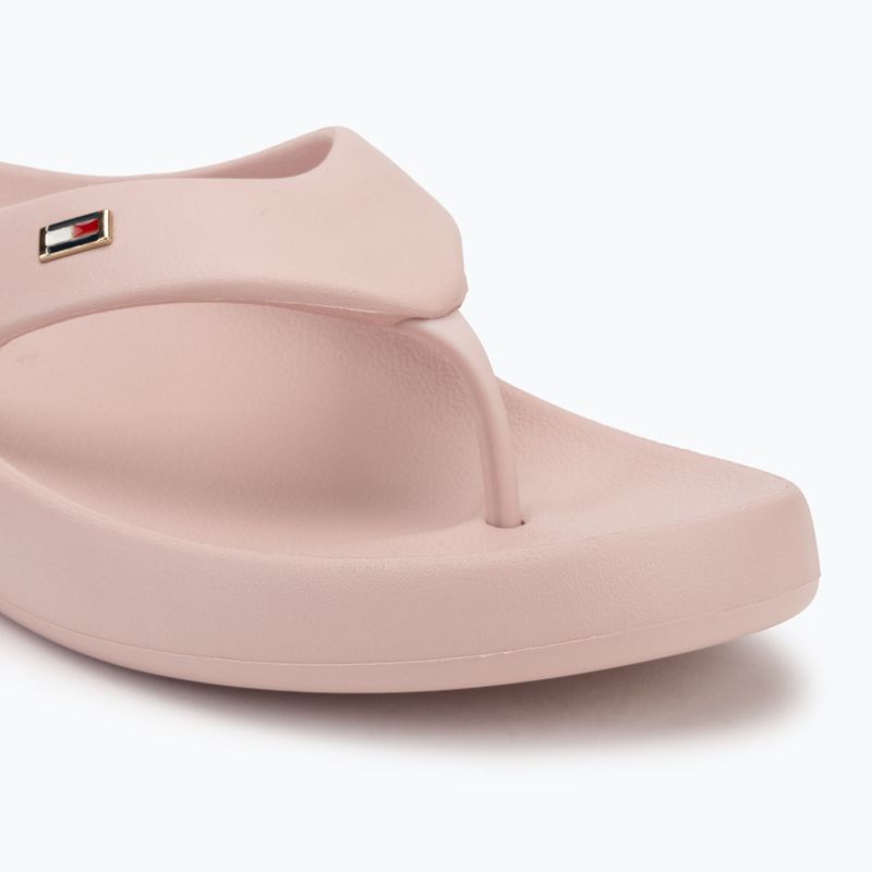 Tommy Hilfiger women's Comfort Beach Sandal foggy pink flip flops 7