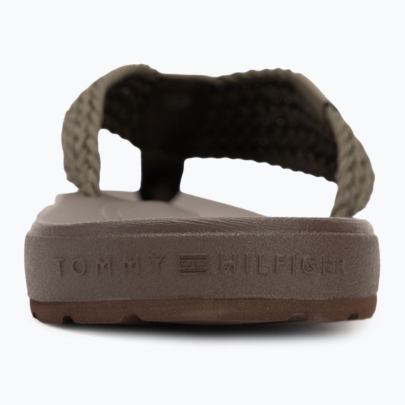 Men's Tommy Hilfiger Molded Web Beach Flip Flops Sandal army green 6