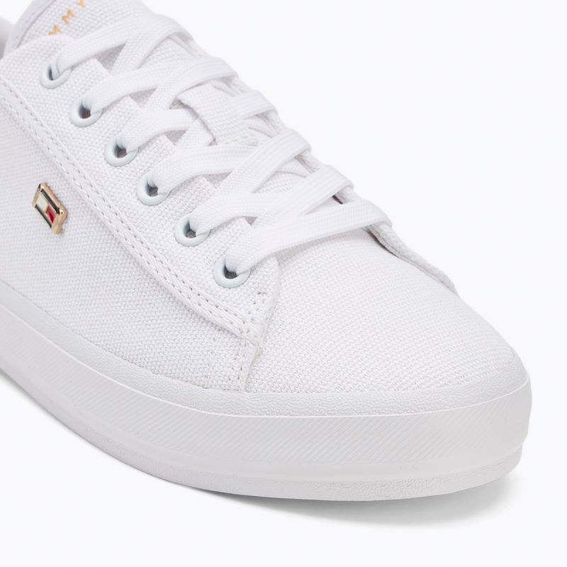 Tommy Hilfiger women's trainers Vulc Canvas Lace Up white 7