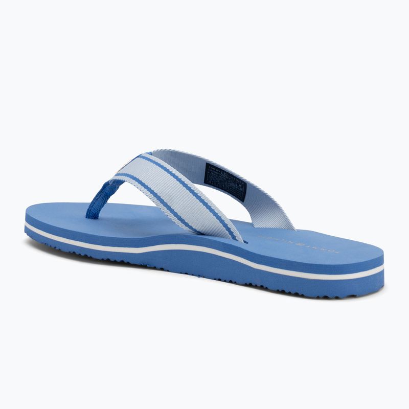 Tommy Hilfiger women's Webbing Beach Sandal blue spell flip flops 3