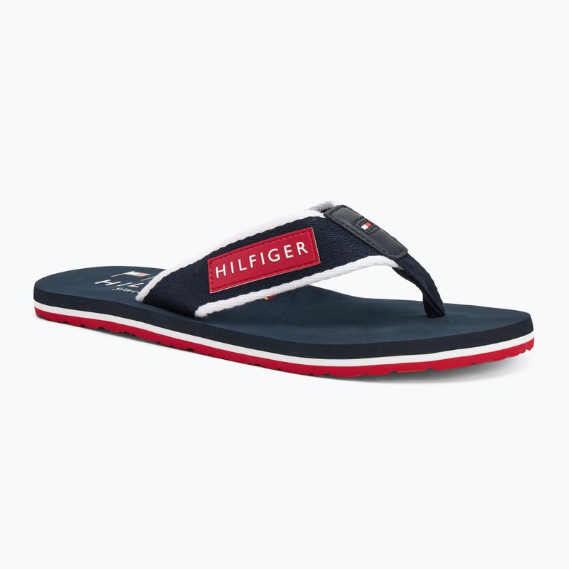 Men's Tommy Hilfiger Patch Beach Sandal desert sky flip flops