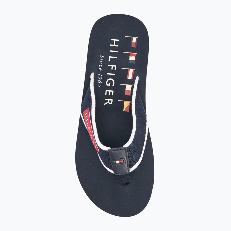 Men's Tommy Hilfiger Patch Beach Sandal desert sky flip flops 5