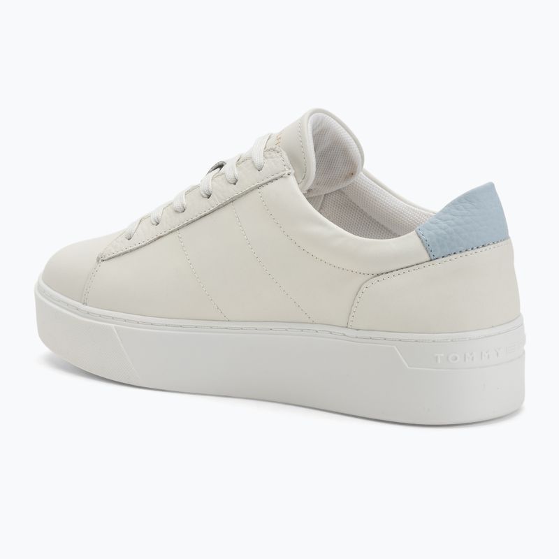 Tommy Hilfiger women's Platform Court ecru/breezy blue shoes 3