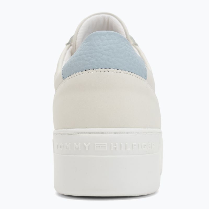 Tommy Hilfiger women's Platform Court ecru/breezy blue shoes 6