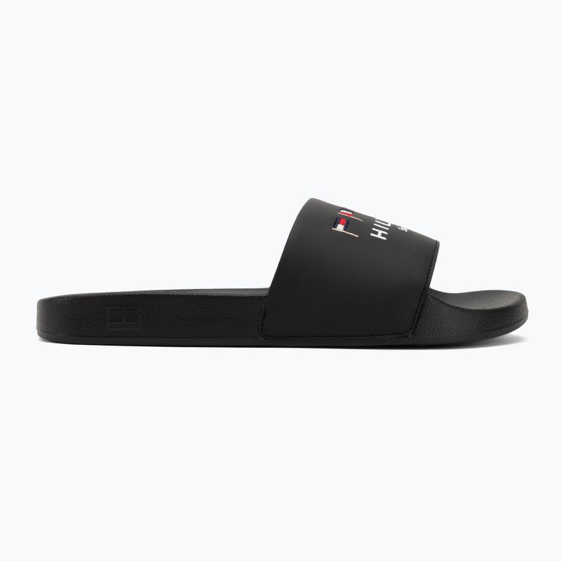 Men's Tommy Hilfiger Flags Pool Slide black 2