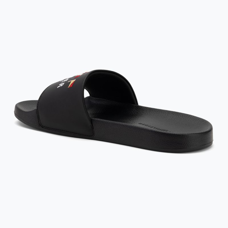 Men's Tommy Hilfiger Flags Pool Slide black 3