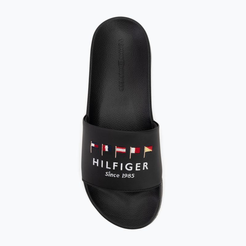 Men's Tommy Hilfiger Flags Pool Slide black 6