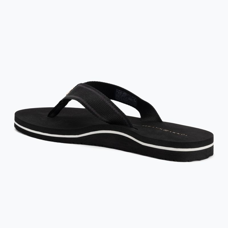 Tommy Hilfiger women's flip flops Webbing Beach Sandal black 3