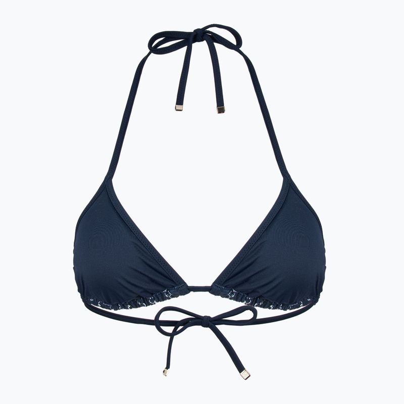 Tommy Hilfiger Triangle Rp Print flag chain swimsuit top dark night navy 2