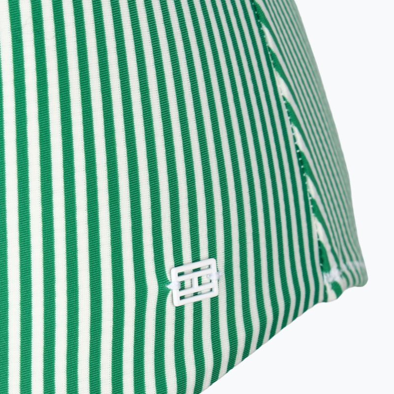 Women's Tommy Hilfiger Straight One Piece seersucker swimsuit radiant green/white 3