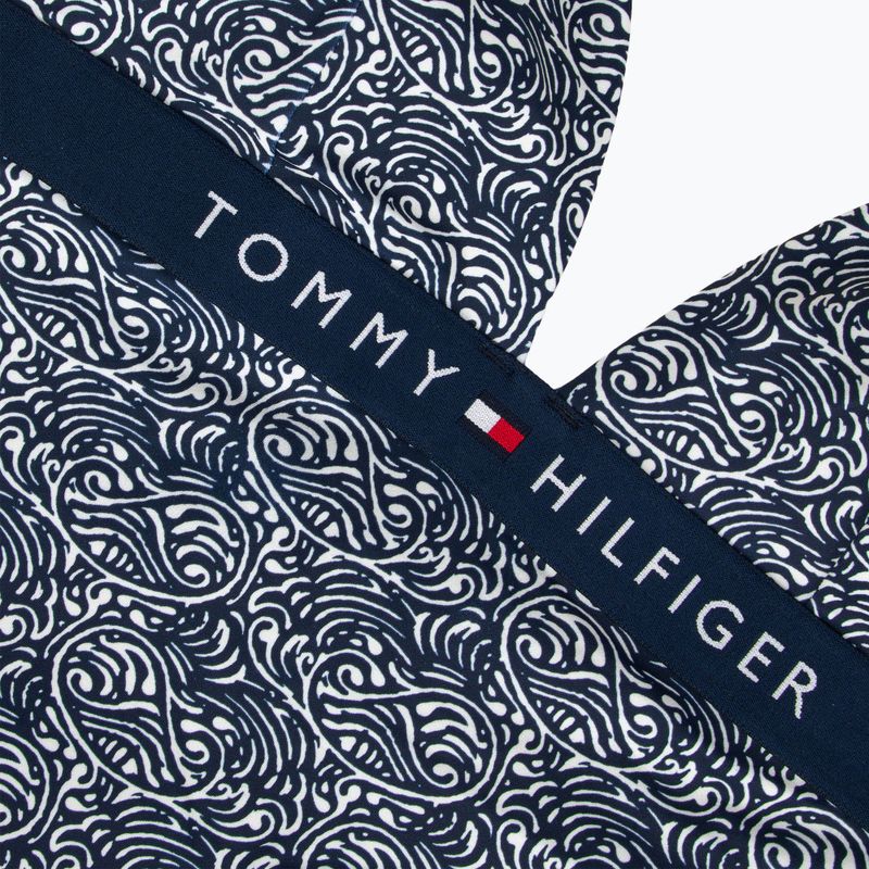 Tommy Hilfiger women's one piece swimsuit Halter One Piece Rp Print illustrated wave dark night navy 3
