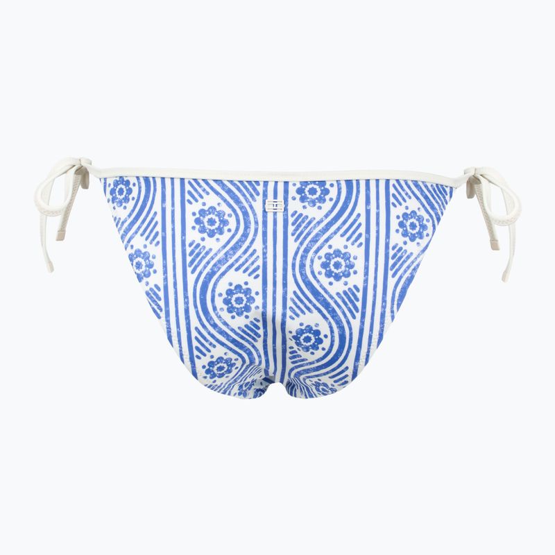 Tommy Hilfiger Cheeky String Side Tie Print floral stripe blue spell swimsuit bottom 2