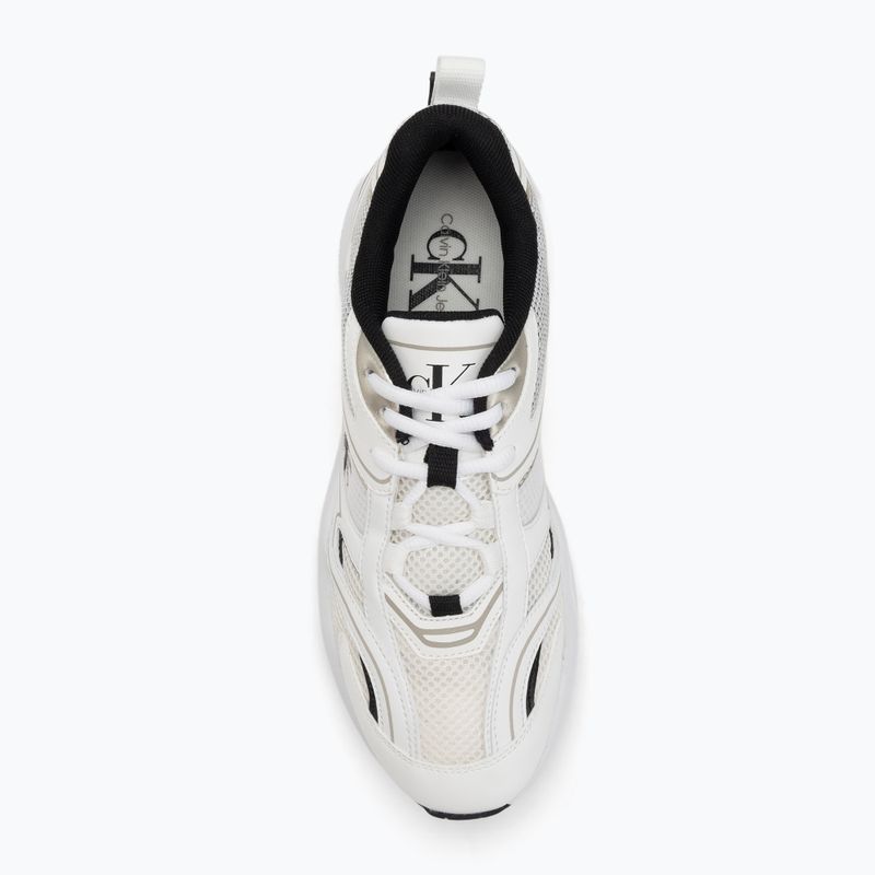 Calvin Klein women's shoes YW0YW01807 Retro Tennis Mesh Ml bright white/black 5