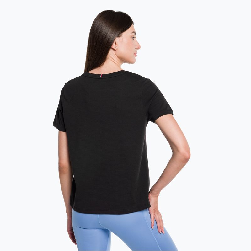 Tommy Hilfiger Performance Mesh Tee black women's training t-shirt 3