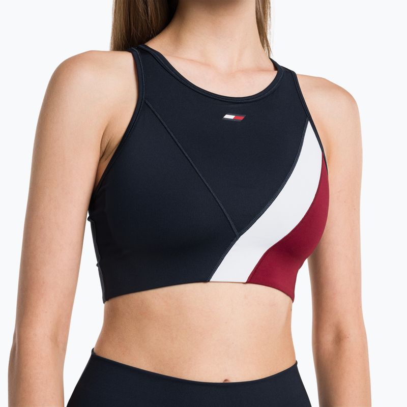 Tommy Hilfiger Mid Intensity Rwb Colour-Block blue fitness bra 4
