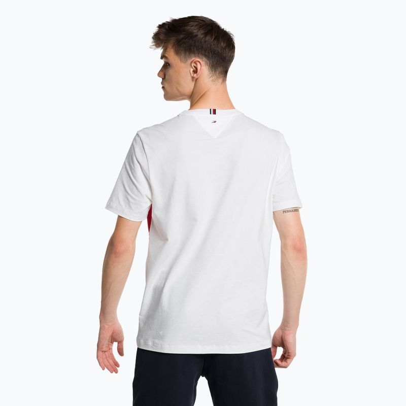Men's Tommy Hilfiger Colorblocked Mix Media S/S training shirt white 3