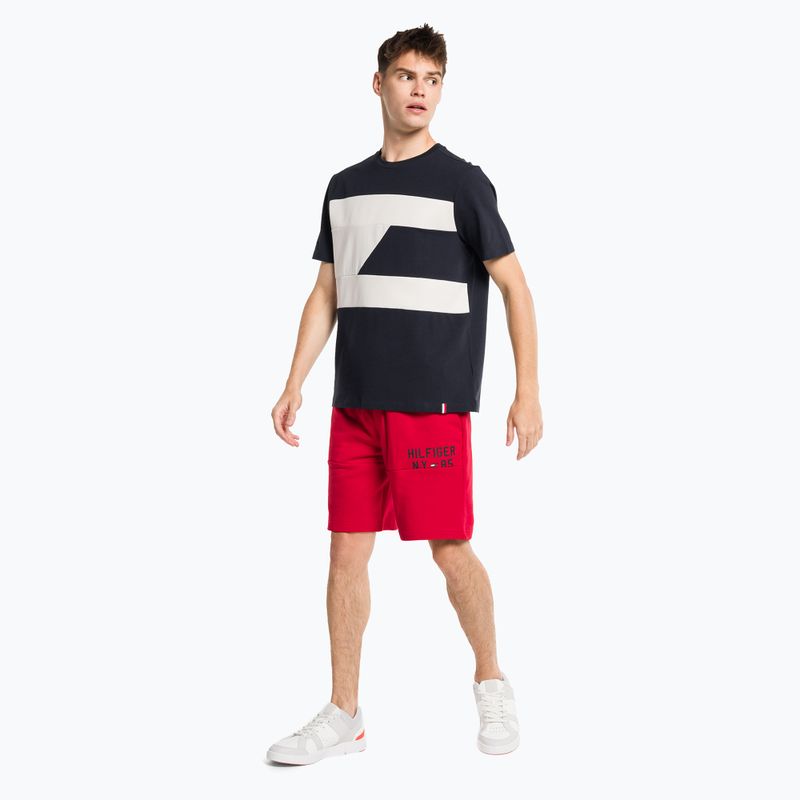 Tommy Hilfiger men's training shirt Colorblocked Mix Media S/S blue 2