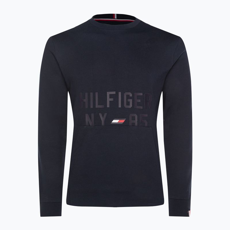 Tommy Hilfiger Graphic Crew blue men's training sweatshirt 5