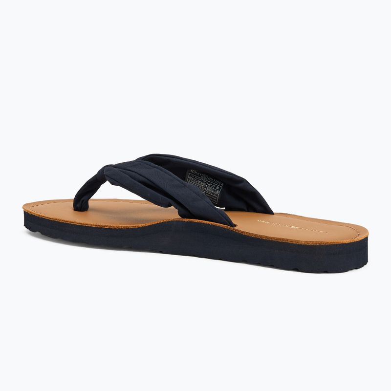 Tommy Hilfiger women's flip flops Elevated Beach Sandal space blue 3