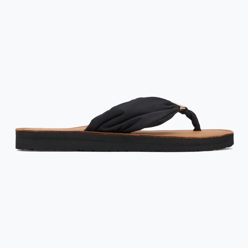 Tommy Hilfiger women's flip flops Elevated Beach Sandal black 2
