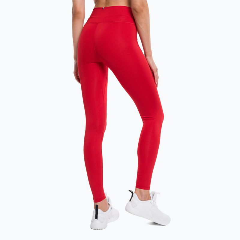 Tommy Hilfiger Essentials Rw Full Length women's training leggings red 3
