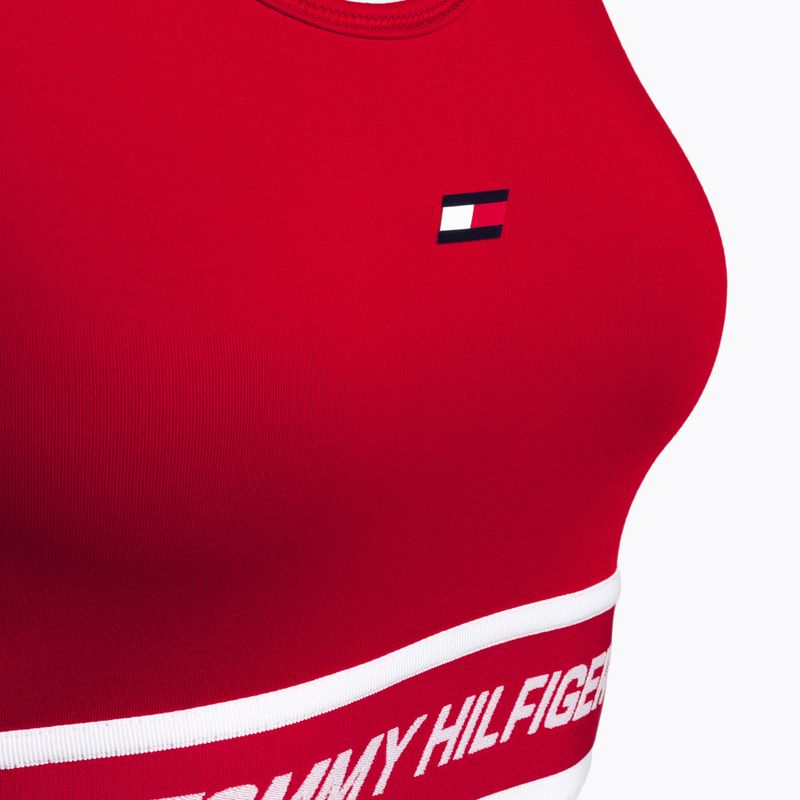 Tommy Hilfiger Mid Int Tape Racer Back red fitness bra 7