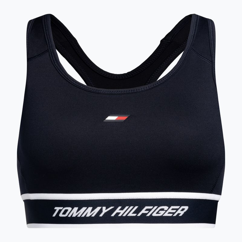 Tommy Hilfiger Mid Int Tape Racer Back blue fitness bra 5
