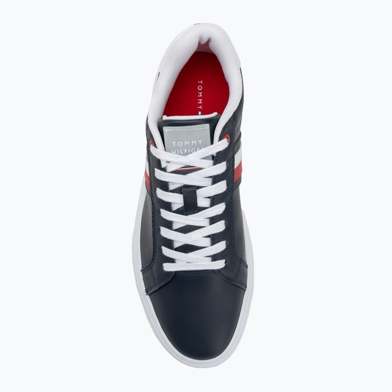 Tommy Hilfiger Essential Leather Cupsole desert sky men's shoes 5