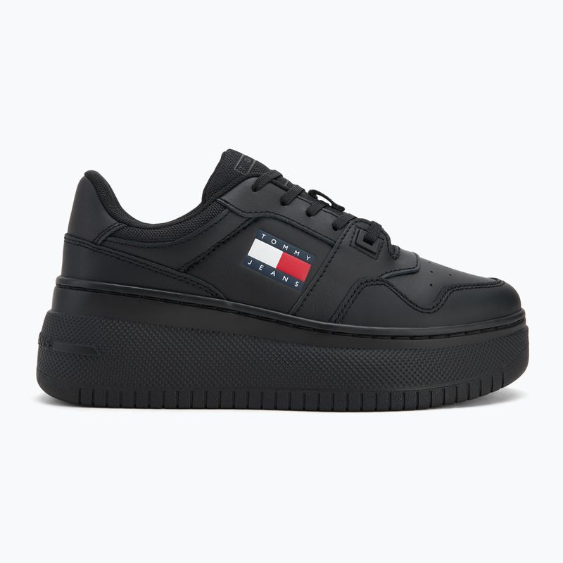 Women's shoes Tommy Jeans Retro Basket Flatform Ess triple black 2
