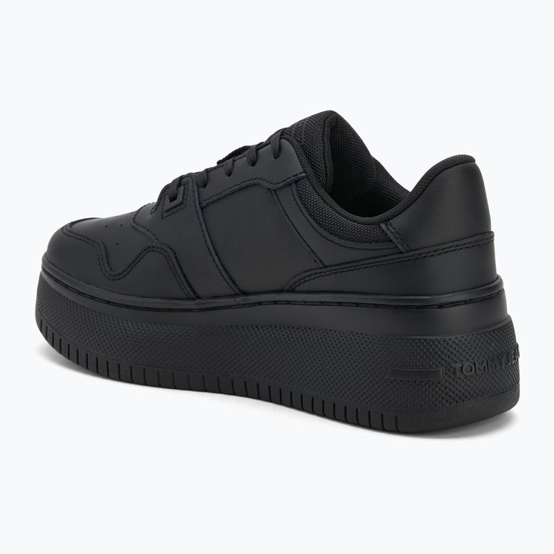 Women's shoes Tommy Jeans Retro Basket Flatform Ess triple black 3