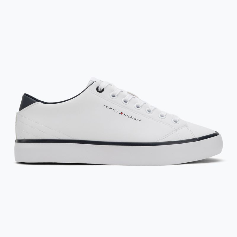 Tommy Hilfiger men's trainers Th Hi Vulc Core Low Leather Ess YBS white 2