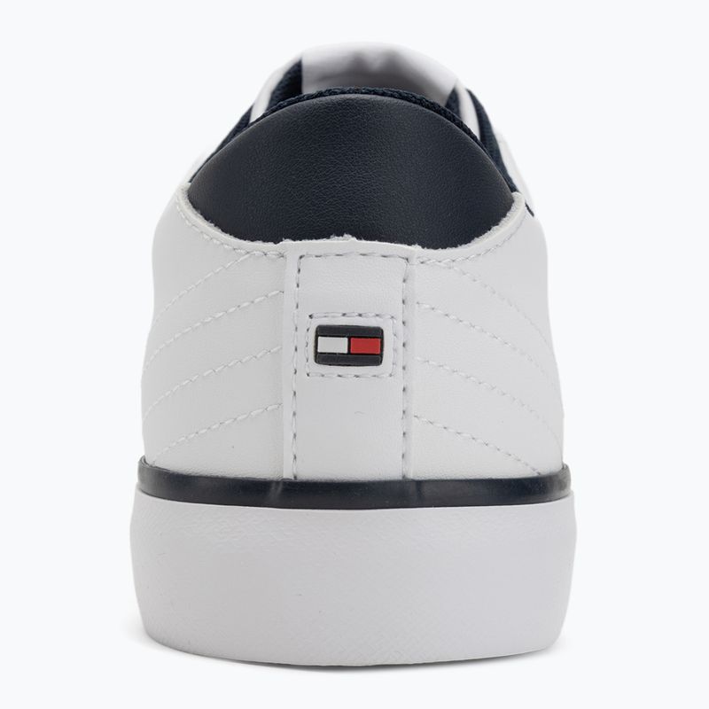 Tommy Hilfiger men's trainers Th Hi Vulc Core Low Leather Ess YBS white 6