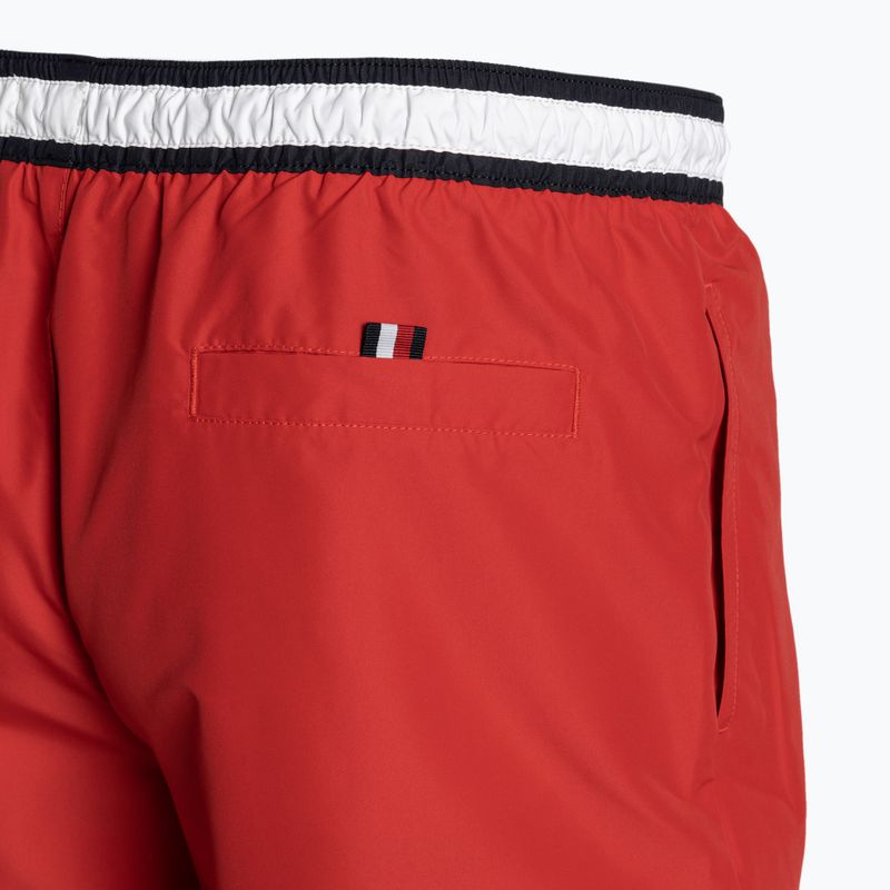 Men's Tommy Hilfiger Medium Drawstring primary red swim shorts 4