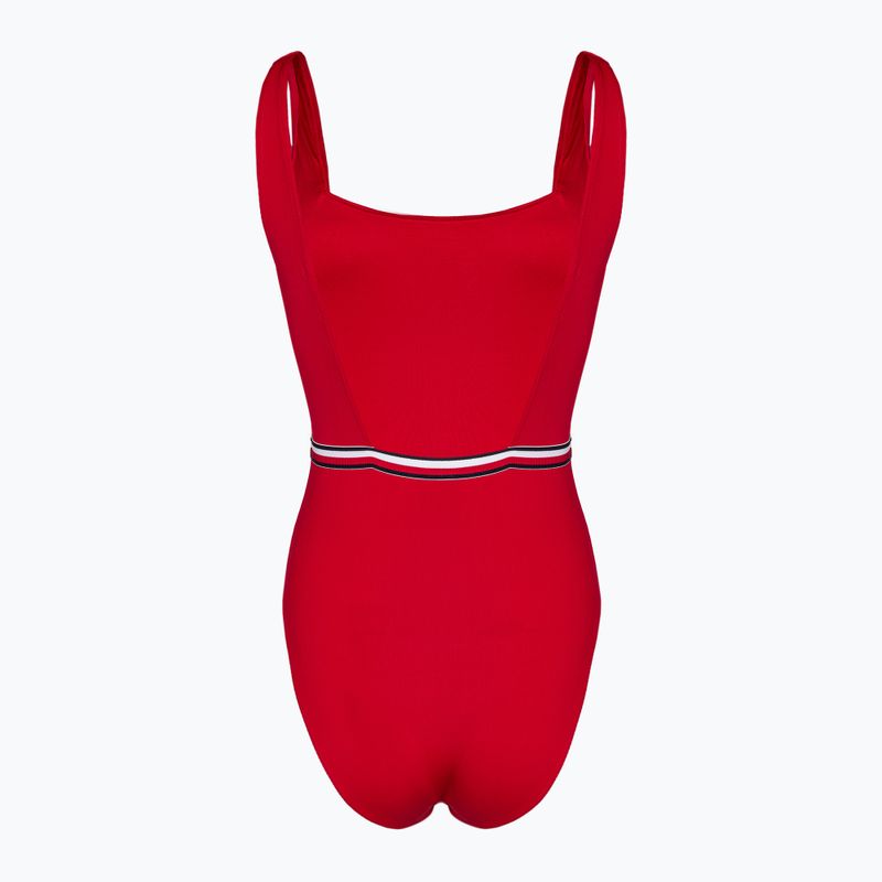 Tommy Hilfiger women's one-piece swimsuit Square Neck One Piece primary red 2