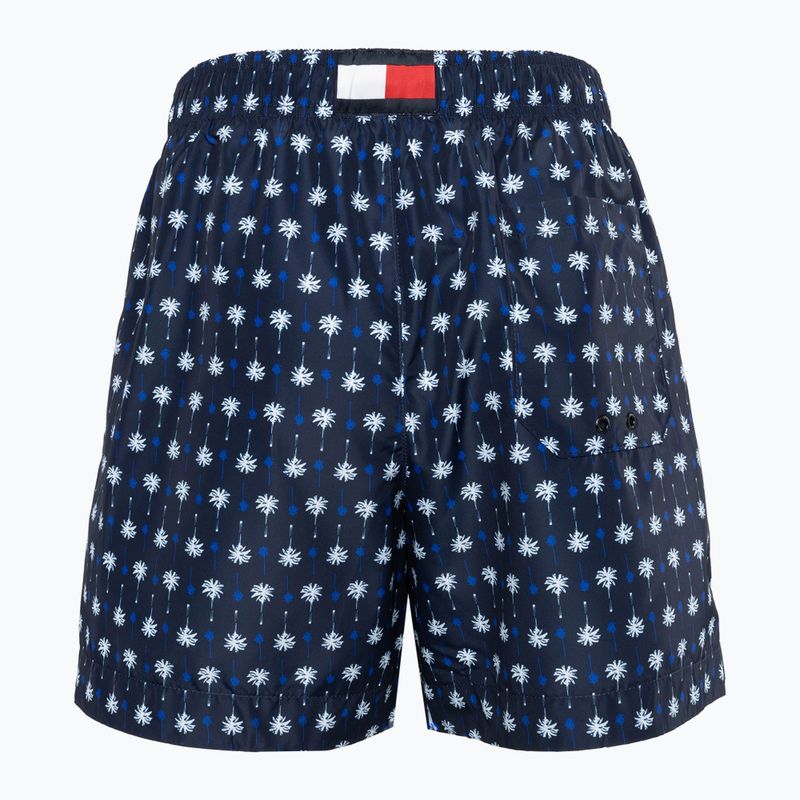 Men's Tommy Hilfiger Medium Drawstring Print mini palm pattern desert sky swim shorts 2