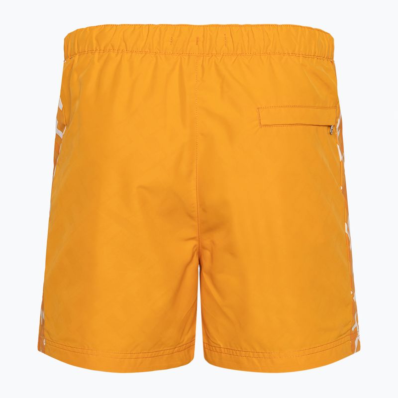Tommy Hilfiger men's swim shorts SF Medium Drawstring Print reactive monogram rich ochre 2