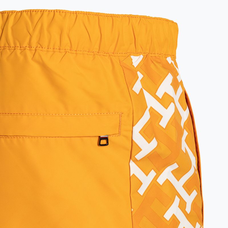Tommy Hilfiger men's swim shorts SF Medium Drawstring Print reactive monogram rich ochre 3