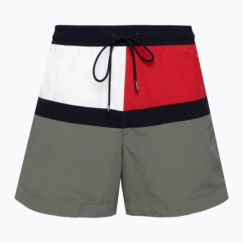 Men's Tommy Hilfiger Medium Drawstring swim shorts stonewash green