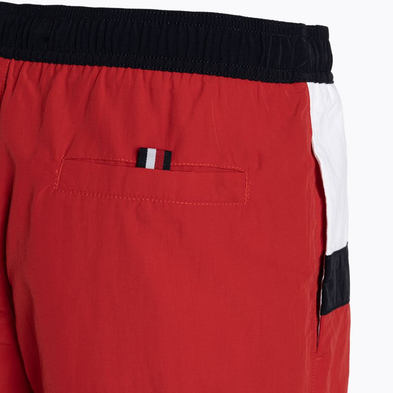 Men's Tommy Hilfiger Medium Drawstring primary red swim shorts 3